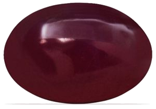3.72 carat RED CABOCHON cut Oval Rubinas (1)