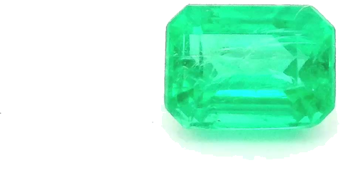 0.54 carat GREEN STEP cut Emerald Smaragdas (1)