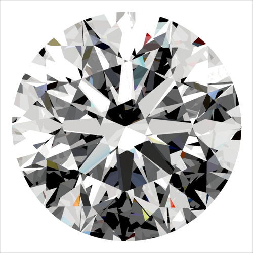 0.5 carat J-VS2 Excellent cut Natūralus Round Deimantas (1)