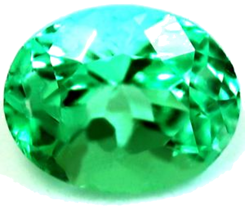 0.63 carat GREEN Oval Smaragdas (1)