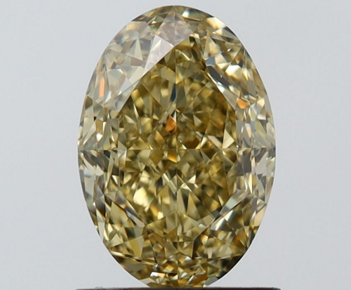 1.51 carat Fancy Yellow-VS2 Natūralus Oval Deimantas (1)
