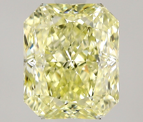 0.71 carat Fancy Light Yellow-FL Natūralus Radiant Deimantas (1)
