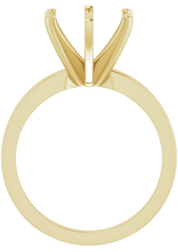 Sužadėtuvių Žiedas „Solitaire“ 14k yellow gold Round 10mm (2)