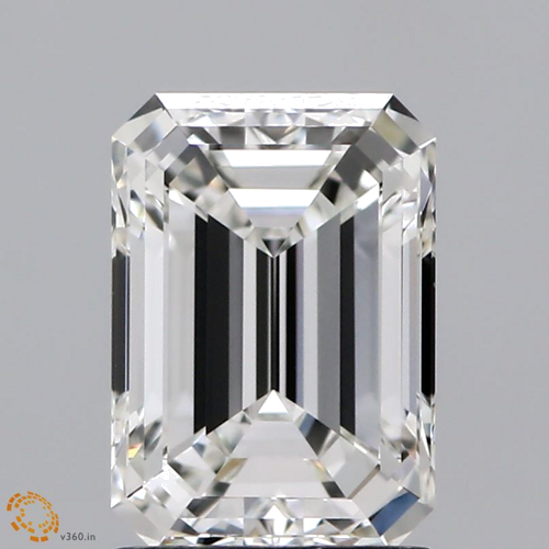 1.51 carat H-VVS2 Natūralus Emerald Deimantas (1)
