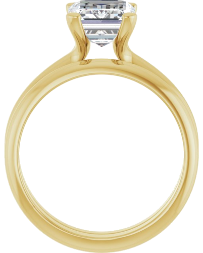 Sužadėtuvių Žiedas „Solitaire“ 18k yellow gold Emerald 9mm x 7mm (7)