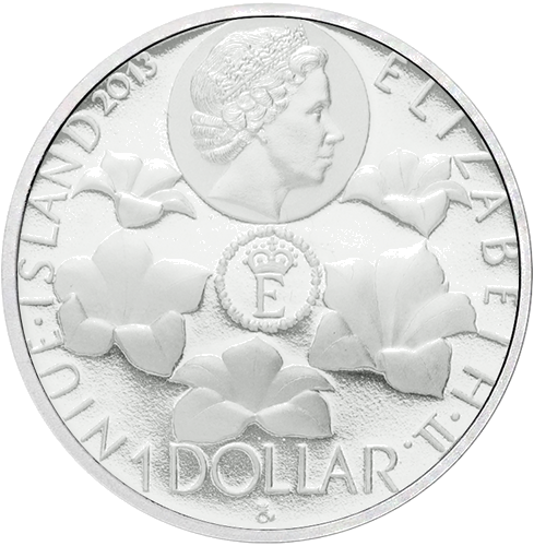 1 Dollar Cypripedium calceolus 2013 Niue Silver Coin (2)