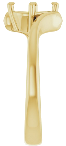 Sužadėtuvių Žiedas „Solitaire Bypass“ 14k yellow gold Oval 8mm x 6mm (4)