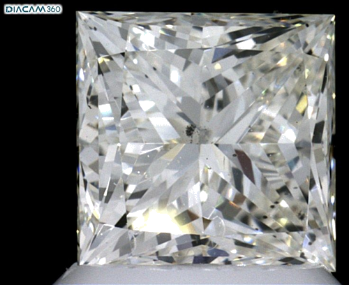 1.7 carat J-SI1 Natūralus Princess Deimantas (1)