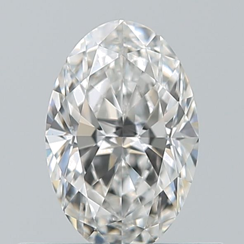 0.5 carat F-VVS2 Natūralus Oval Deimantas (1)