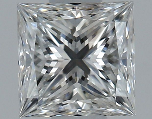 0.51 carat F-IF Natūralus Princess Deimantas (1)