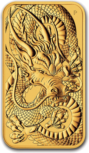 1 oz Dragon 2021 Australia Gold Coin (Rectangular) (1)