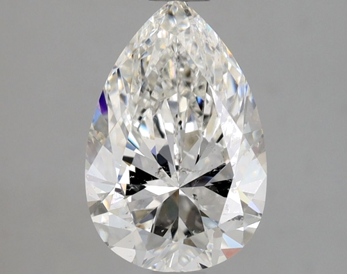 1.5 carat H-SI2 Natūralus Pear Deimantas (1)