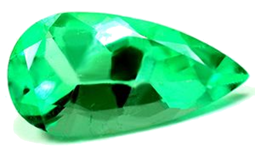4.56 carat GREEN Pear Smaragdas (1)