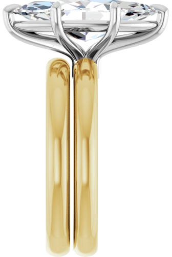 Sužadėtuvių Žiedas „Claw-Prong Euro Shank“ 14k yellow/white gold Marquise 16mm x 8mm (9)