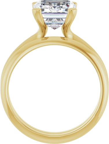 Sužadėtuvių Žiedas „Solitaire“ 14k yellow gold Emerald 10mm x 8mm (7)