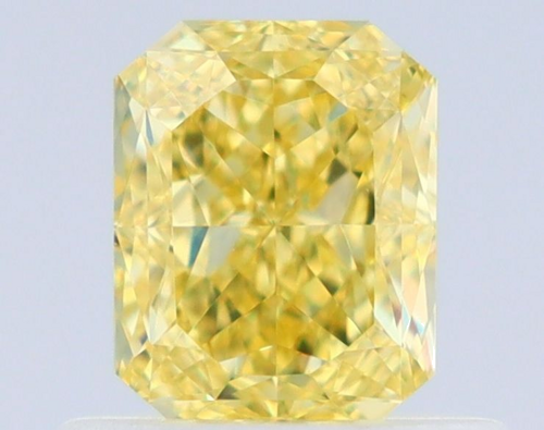 0.63 carat Fancy Intense Yellow-VS1 Natūralus Radiant Deimantas (1)