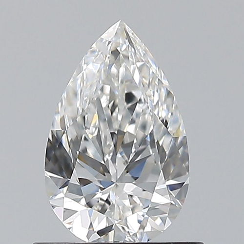 0.7 carat F-VVS2 Natūralus Pear Deimantas (1)