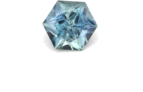 0.48 carat GREEN Hexagonal Safyras (1)