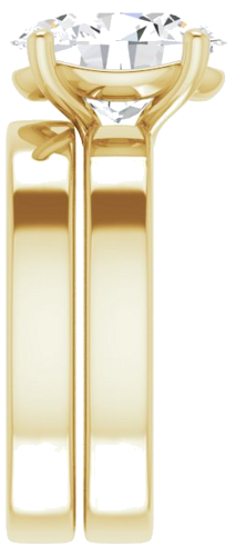Sužadėtuvių Žiedas „Solitaire“ 14k yellow gold Oval 11mm x 9mm (9)