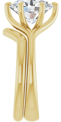 Sužadėtuvių Žiedas „Solitaire“ 10k yellow gold Oval 10mm x 8mm (9)