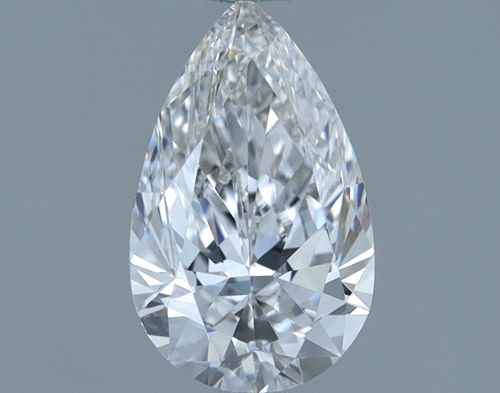 0.78 carat F-VVS2 Natūralus Pear Deimantas (1)