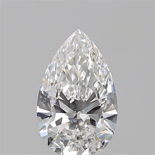 0.53 carat F-VVS1 Natūralus Pear Deimantas (1)