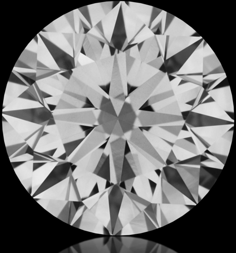 0.54 carat H-SI1 Excellent cut Natūralus Round Deimantas (1)