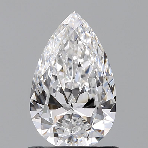 0.9 carat D-VS1 Natūralus Pear Deimantas (1)