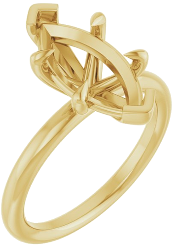 Sužadėtuvių Žiedas „Claw-Prong Solitaire“ 14k yellow gold Marquise 14mm x 7mm (1)