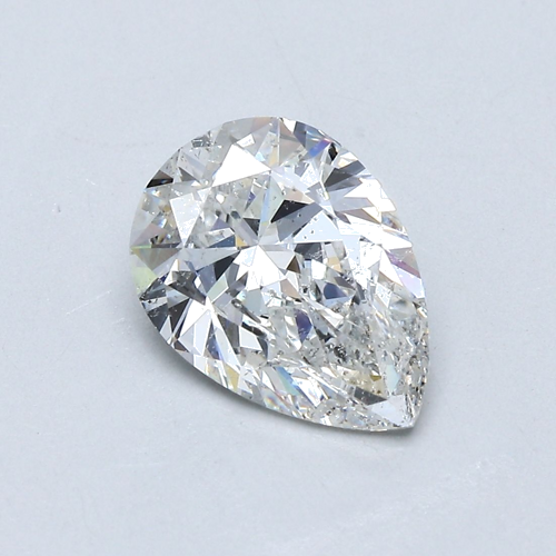 2.04 carat G-SI2 Natūralus Pear Deimantas (1)