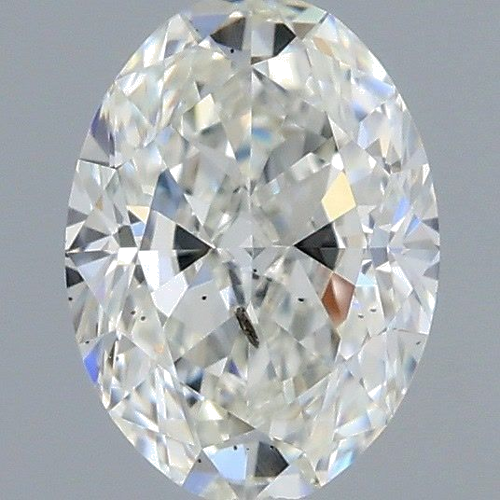 0.42 carat I-SI2 Natūralus Oval Deimantas (1)