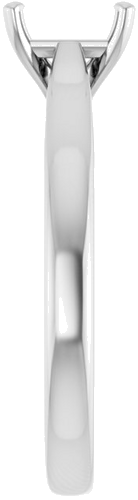 Sužadėtuvių Žiedas „Solitaire“ 585 Baltojo Aukso Emerald 6mm x 4mm (4)