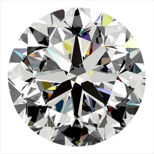 0.4 carat H-VVS1 GD cut Natūralus Round Deimantas (1)