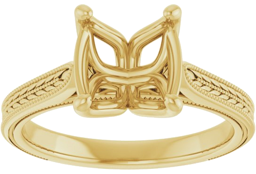 Sužadėtuvių Žiedas „Solitaire“ 14k yellow gold Oval 10mm x 8mm (3)
