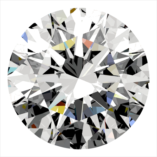 0.3 carat E-SI1 Excellent cut Natūralus Round Deimantas (1)