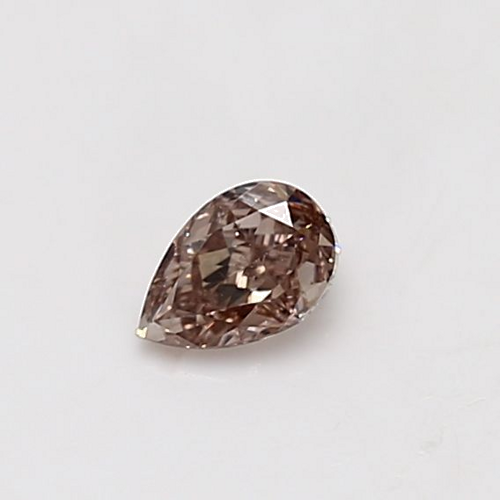 0.28 carat Fancy Pinkish Brown-SI1 Natūralus Pear Deimantas (1)
