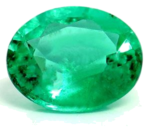 0.54 carat GREEN Oval Smaragdas (1)