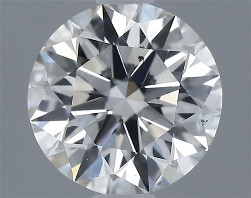 0.56 carat F-SI1 Excellent cut Natūralus Round Deimantas (1)