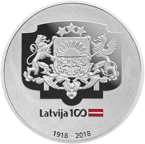 2022 Латвия за Свободу Украины 5 евро серебряная монета (2)