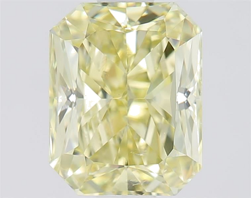 1.03 carat Fancy Yellow-SI2 Natūralus Radiant Deimantas (1)