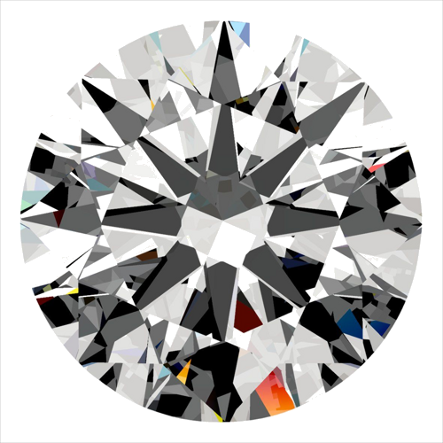 0.32 carat E-VS2 Excellent cut Natūralus Round Deimantas (1)