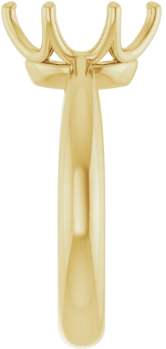 Sužadėtuvių Žiedas „Solitaire Crown-Inspired“ 14k yellow gold Oval 10mm x 8mm (4)