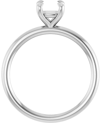Sužadėtuvių Žiedas „Claw-Prong Solitaire“ 10k white gold Cushion 5.5mm (2)