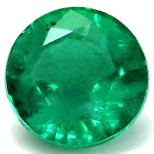 0.68 carat GREEN Round Smaragdas (1)