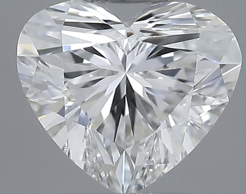 0.53 carat F-VVS2 Natūralus Heart Deimantas (1)