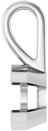 14K White 6.5 mm Round Pendant Mounting (3)