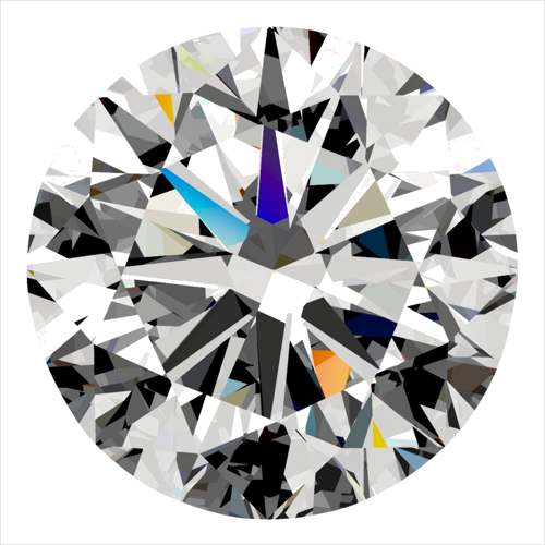 0.3 carat D-VVS1 Very Good cut Natūralus Round Deimantas (1)