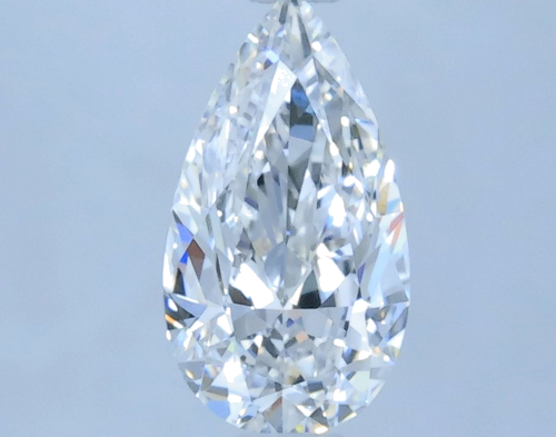 0.55 carat E-VVS2 Natūralus Pear Deimantas (1)
