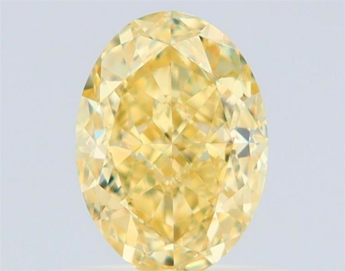 1.02 carat Fancy Yellow-VS2 Natūralus Oval Deimantas (1)