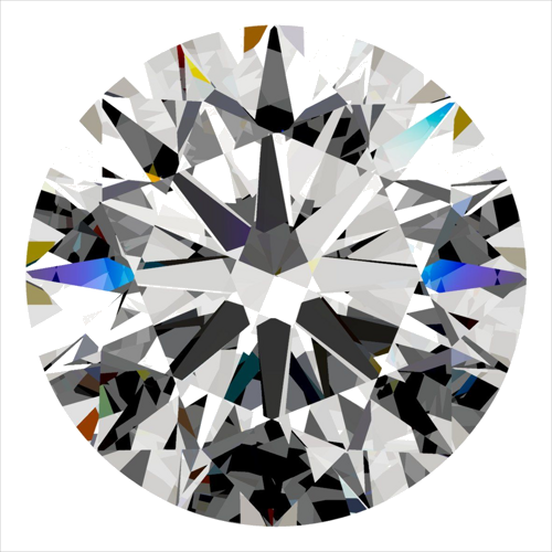 0.34 carat D-VVS1 Excellent cut Natūralus Round Deimantas (1)